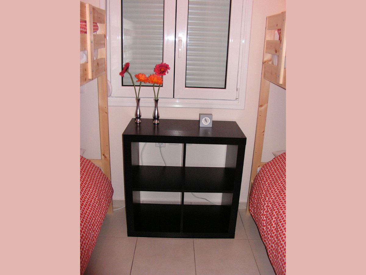 Slaapkamer 2 met 2 stapelbedden, Villa Ithaka op Kreta, het ideale vakantiethuis!