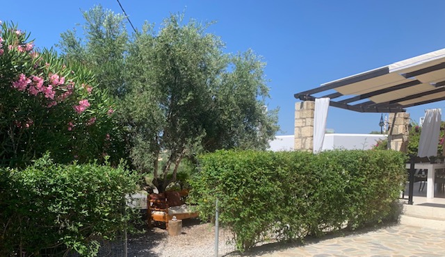 Zicht op Villa Ithaka